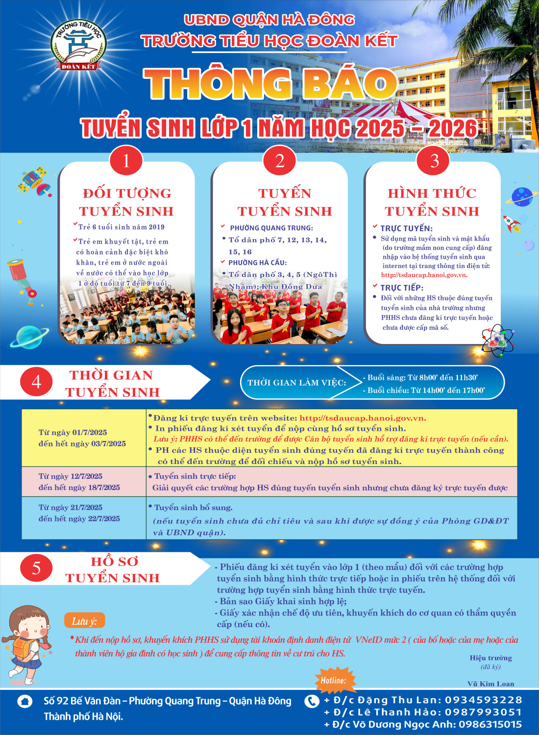 tuyển sinh th đoàn kết 2025 2026